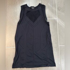 Athleta Mesh Black Tank Top